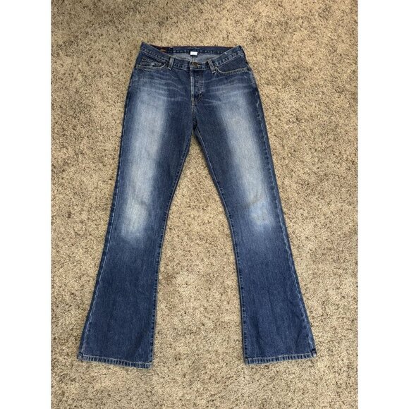 ABERCROMBIE FITCH 1892 Vintage Flare Jeans Low Rise 90s Y2K Made in USA 28x33 - Picture 1 of 12